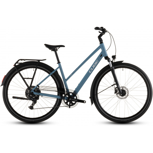 Dviratis Cube Touring ONE Trapeze bluebird'n'grey 2026 Dviratis Cube Touring ONE Trapeze bluebird'n'grey 2026