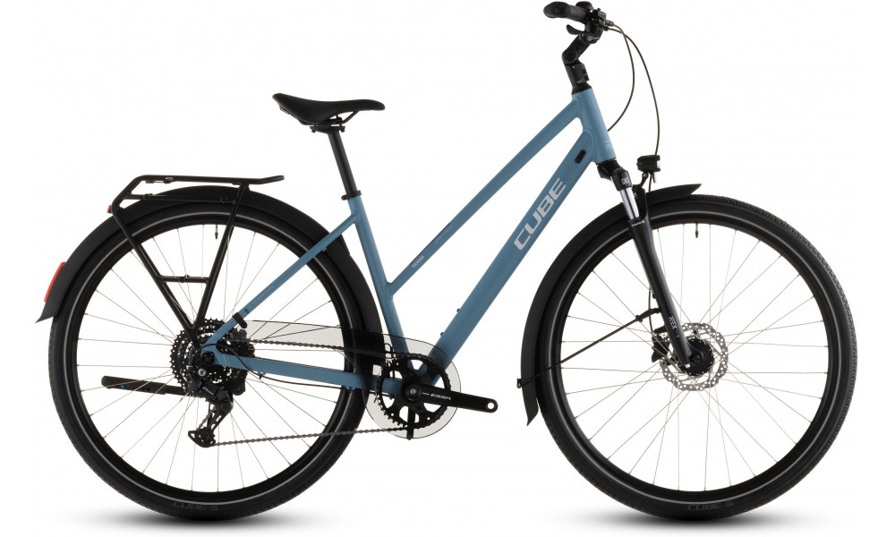 Dviratis Cube Touring ONE Trapeze bluebird'n'grey 2026 