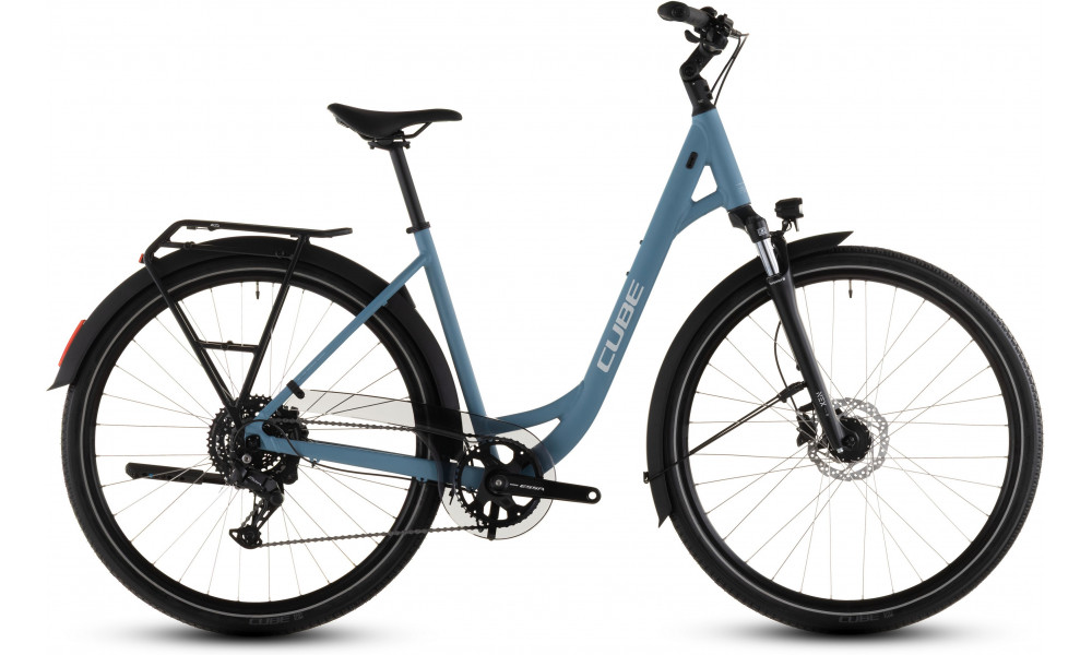 Dviratis Cube Touring ONE Easy Entry bluebird'n'grey 2026 