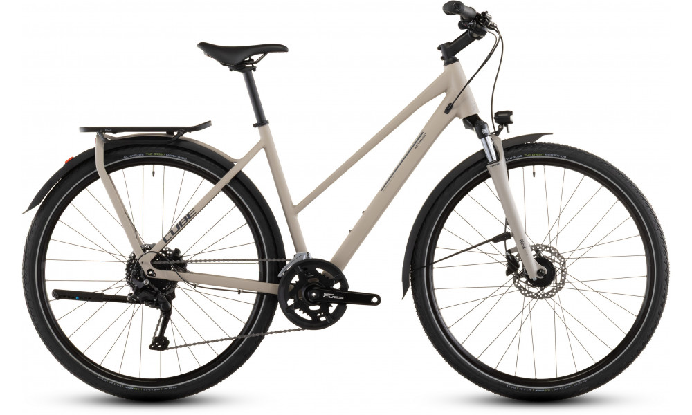 Dviratis Cube Kathmandu ONE Trapeze oatgrey'n'grey 2026 