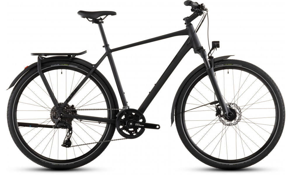 Dviratis Cube Kathmandu Pro coal'n'black 2026 