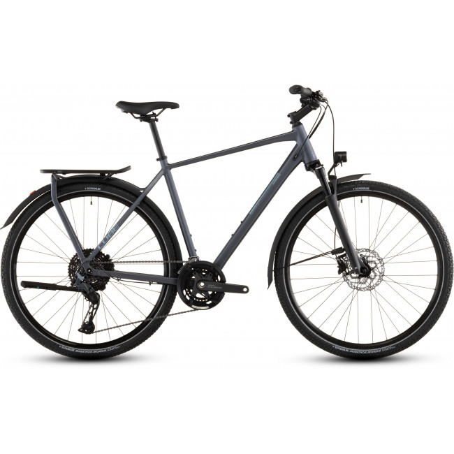 Dviratis Cube Kathmandu EXC metallicgrey'n'chrome 2026 Dviratis Cube Kathmandu EXC metallicgrey'n'chrome 2026