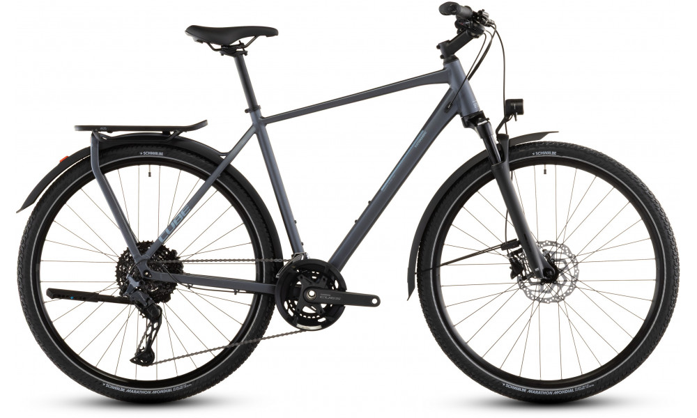 Dviratis Cube Kathmandu EXC metallicgrey'n'chrome 2026 