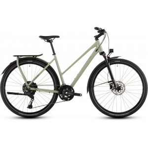 Dviratis Cube Kathmandu EXC Trapeze pea'n'grey 2026