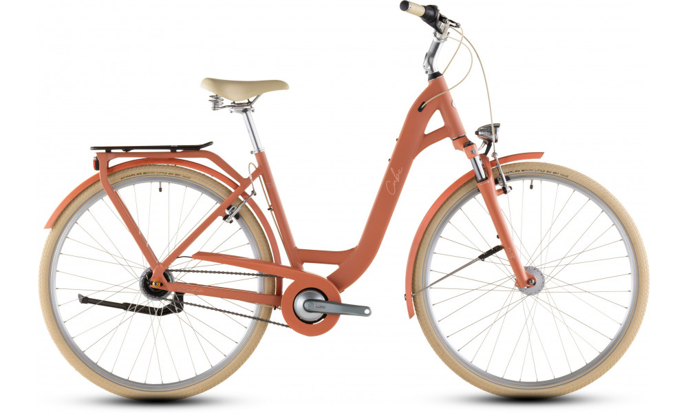 Dviratis Cube Aruba Easy Entry papaya'n'creme 2026 