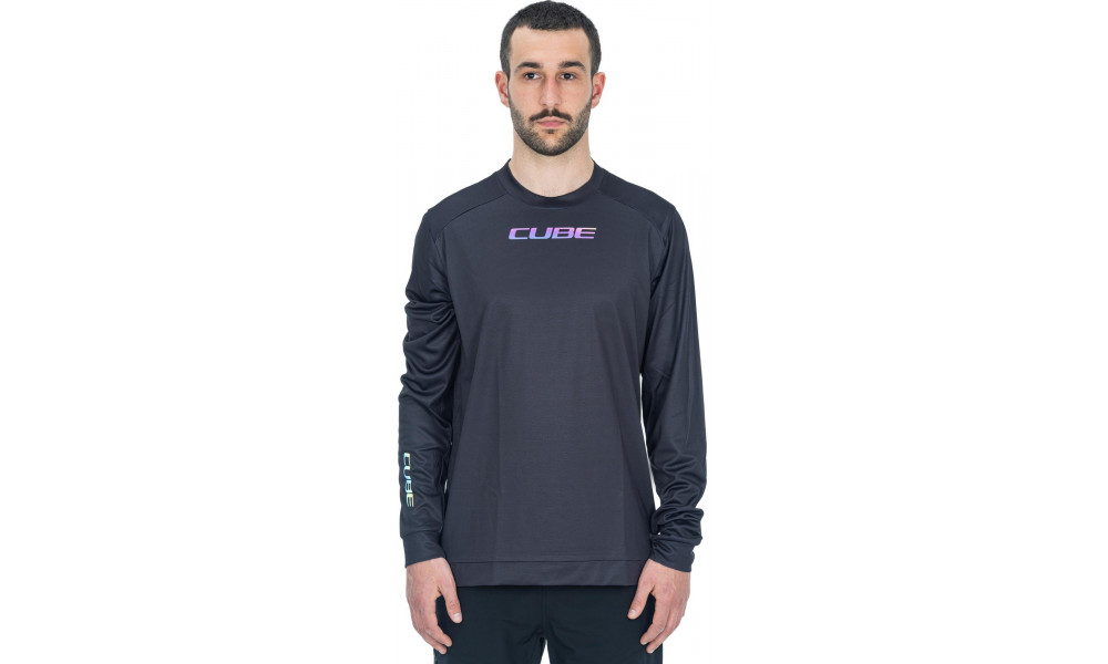 Dviratininko marškinėliai Cube Round MTB L/S black - 6