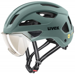 Šalmas Uvex stride visor MIPS sage green matt