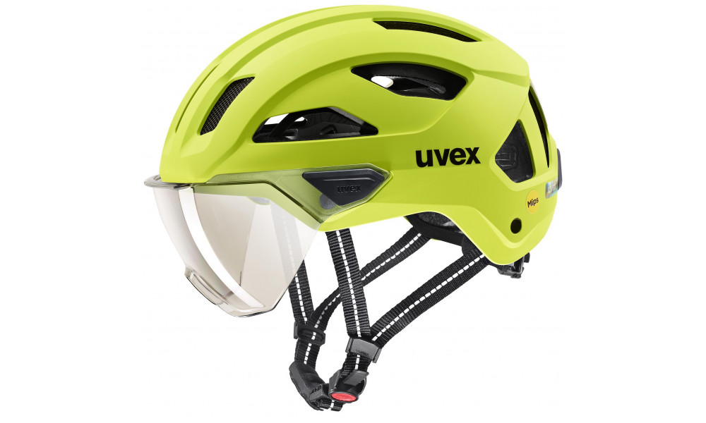 Šalmas Uvex stride visor MIPS lime matt - 1