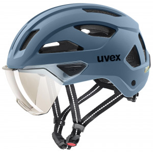 Šalmas Uvex stride visor stone blue matt