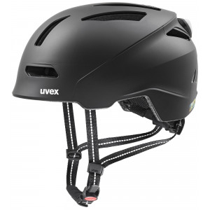 Šalmas Uvex urban planet LED black matt