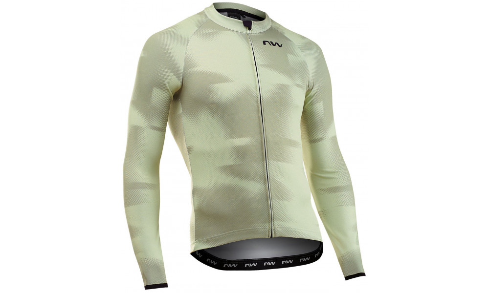 Dviratininko marškinėliai Northwave Blade L/S cottage green - 1