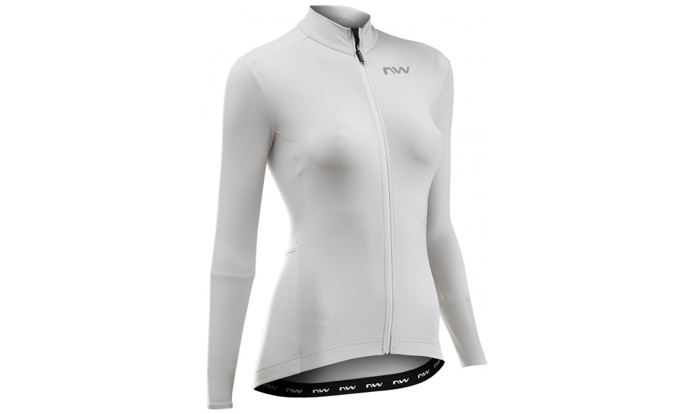 Dviratininko marškinėliai Northwave Fahrenheit WMN L/S light grey - 1
