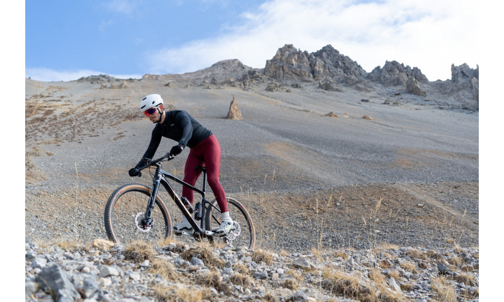 Dviratininko kelnės su petnešomis Northwave Extreme Pro MS red cabernet - 7