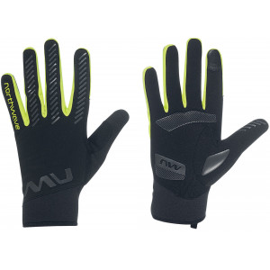 Pirštinės Northwave Fast Arctic black-yellow fluo