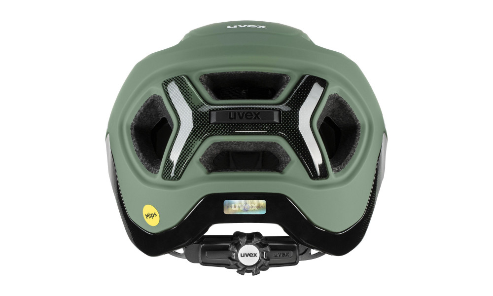 Šalmas Uvex react MIPS moss green-black matt - 2 Šalmas Uvex react MIPS moss green-black matt - 2
