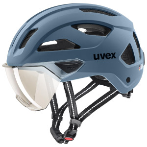 Šalmas Uvex stride visor stone blue matt