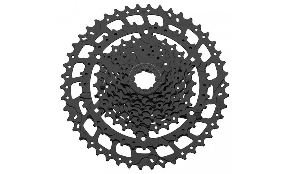 Galinis žvaigždžių blokas SunRace CSU980 9-speed black 
