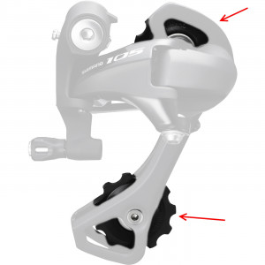 Galinio pavarų perjungėjo ratukų komplektas Shimano RD-M5800 Galinio pavarų perjungėjo ratukų komplektas Shimano RD-M5800