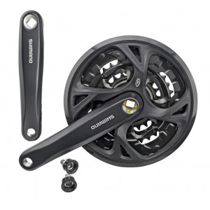 Priekinis žvaigždžių blokas Shimano ALTUS FC-M371-44T 175MM 9-speed black Priekinis žvaigždžių blokas Shimano ALTUS FC-M371-44T 175MM 9-speed black