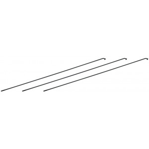 Stipinai NEWMEN Race black steel J-bend 264mm with nipples (3 vnt.)