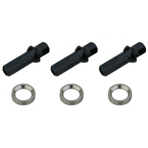 Stipinai NEWMEN Race black steel J-bend 264mm with nipples (3 vnt.)