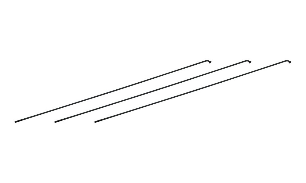 Stipinai NEWMEN Race black steel J-bend 266mm with nipples (3 vnt.) - 1