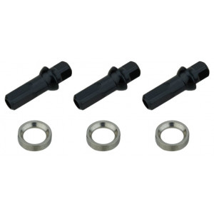Stipinai NEWMEN Race black steel J-bend 266mm with nipples (3 vnt.)