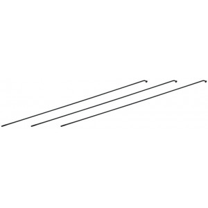 Stipinai NEWMEN Race black steel J-bend 280mm with nipples (3 vnt.)