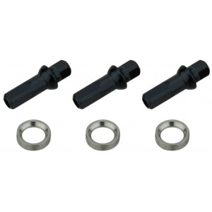 Stipinai NEWMEN Race black steel J-bend 280mm with nipples (3 vnt.)