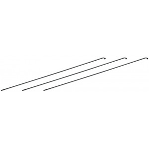 Stipinai NEWMEN Race black steel J-bend 282mm with nipples (3 vnt.)