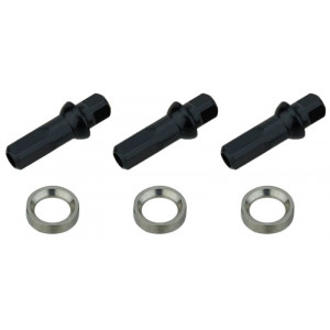 Stipinai NEWMEN Race black steel J-bend 282mm with nipples (3 vnt.)