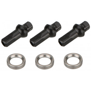 Stipinai NEWMEN Race black steel SP 258mm with nipples (3 vnt.)