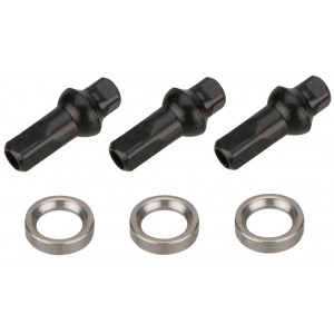 Stipinai NEWMEN Race black steel SP 274mm with nipples (3 vnt.)