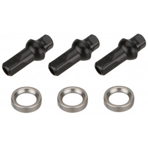 Stipinai NEWMEN Race black steel SP 276mm with nipples (3 vnt.)