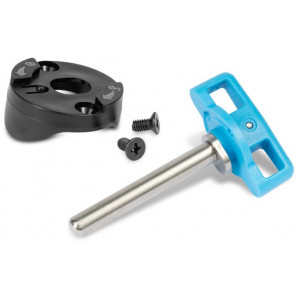 Tvirtinimo elementai Cube pin with plate for trailer Double