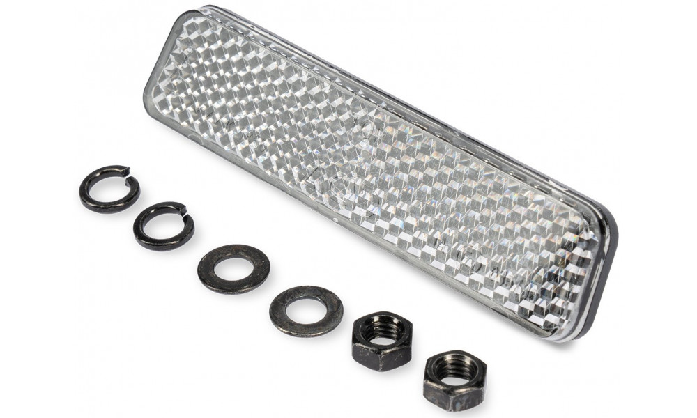 Priekinis atšvaitas Cube for trailer Double CMPT white 