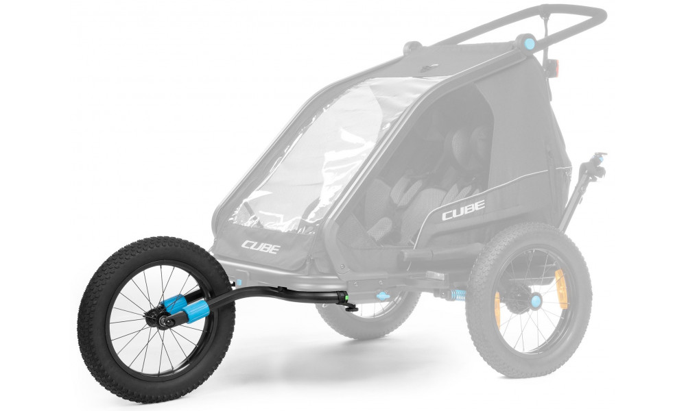 Pagalbinis ratukas Cube Fat Jogger Kit for trailer Double - 2