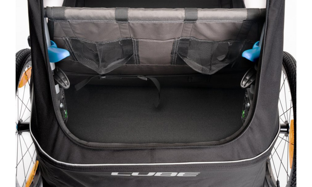 Dviračio priekaba Cube Double Pure black-grey - 4