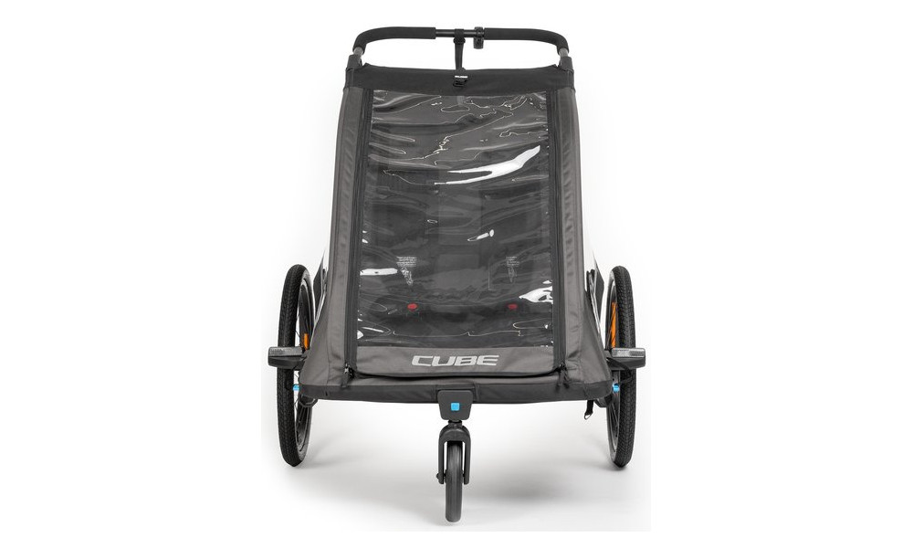 Dviračio priekaba Cube Double Pure black-grey - 7