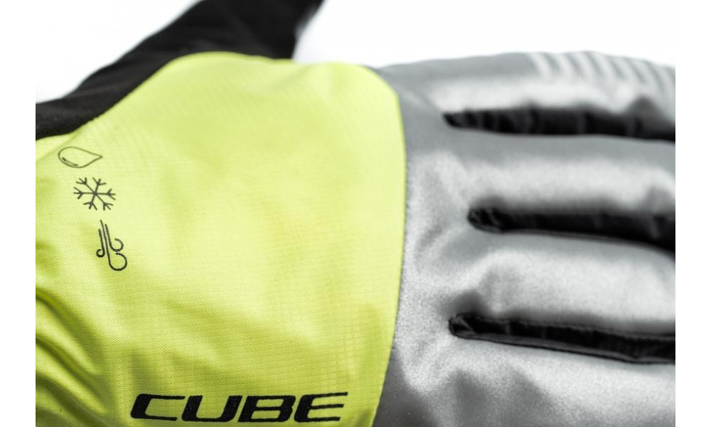 Pirštinės Cube Winter Long X NF grey'n'yellow - 5