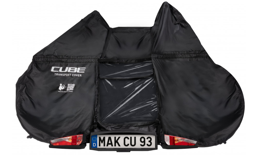 Dviračio uždangalas Cube Transport 2 bikes black - 1