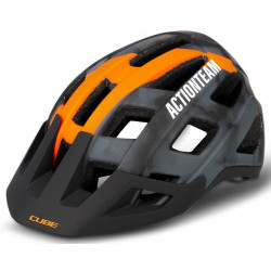 Šalmas Cube Badger X Actionteam grey'n'orange