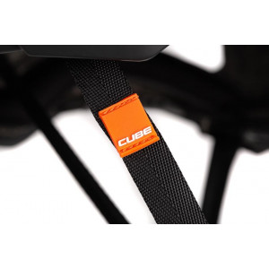 Šalmas Cube Badger X Actionteam grey'n'orange