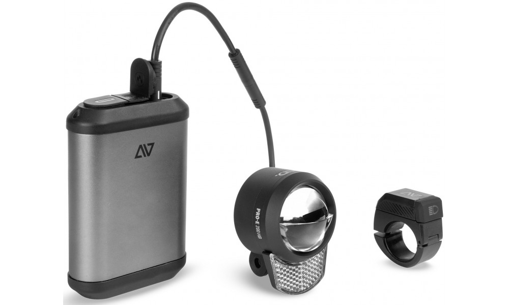Priekinė lempa ACID PRO-E 200 700Lm HB PowerBank with remote - 1