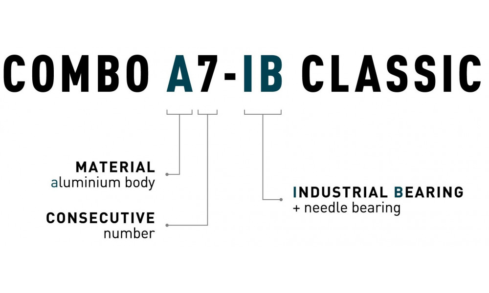 Pedalai ACID Combo A7-IB Classic Alu silver - 2