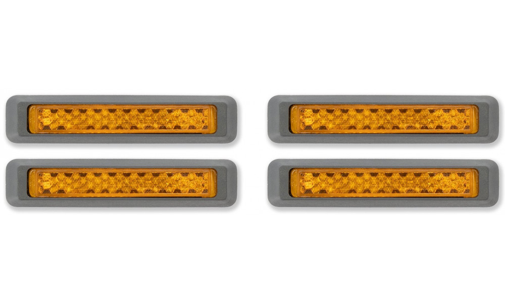 Atšvaitai pedalams ACID Classic silver 