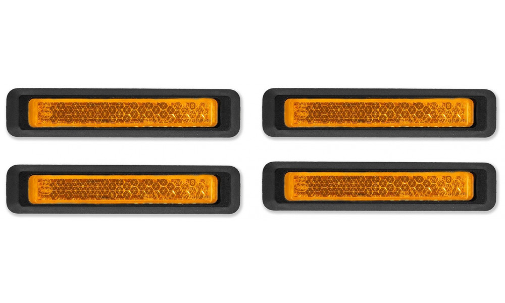 Atšvaitai pedalams ACID Classic black 