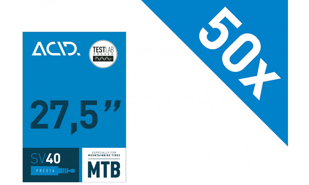 Kamera 27.5" ACID MTB SV 40mm 47/54-584 Workshop (50 pcs.) 