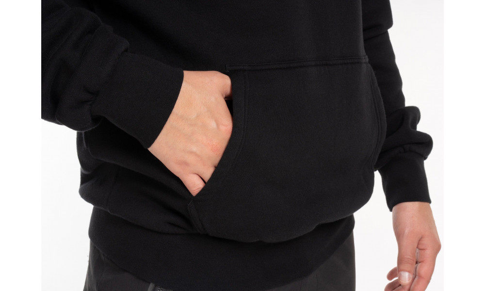 Megztinis su kapišonu Cube Organic Grid black - 5