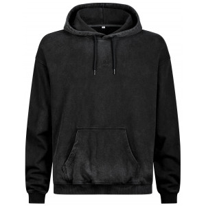 Megztinis su kapišonu Cube Organic Script GTY Fit washed grey